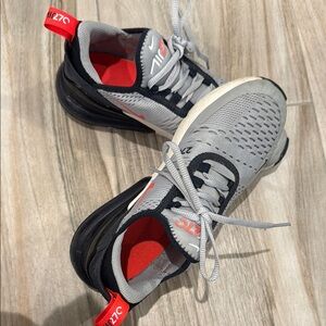 Nike Air Max 270 Gray and Red Shoes